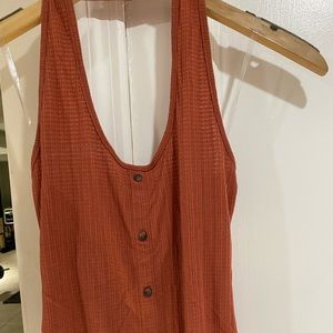 Button Front Halter top